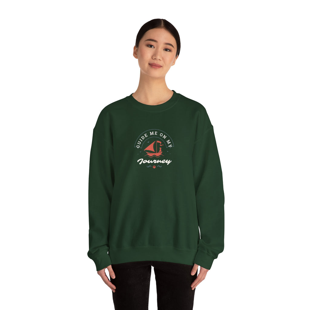 "Guide Me On My Journey" Sailboat Graphic Sweatshirt
