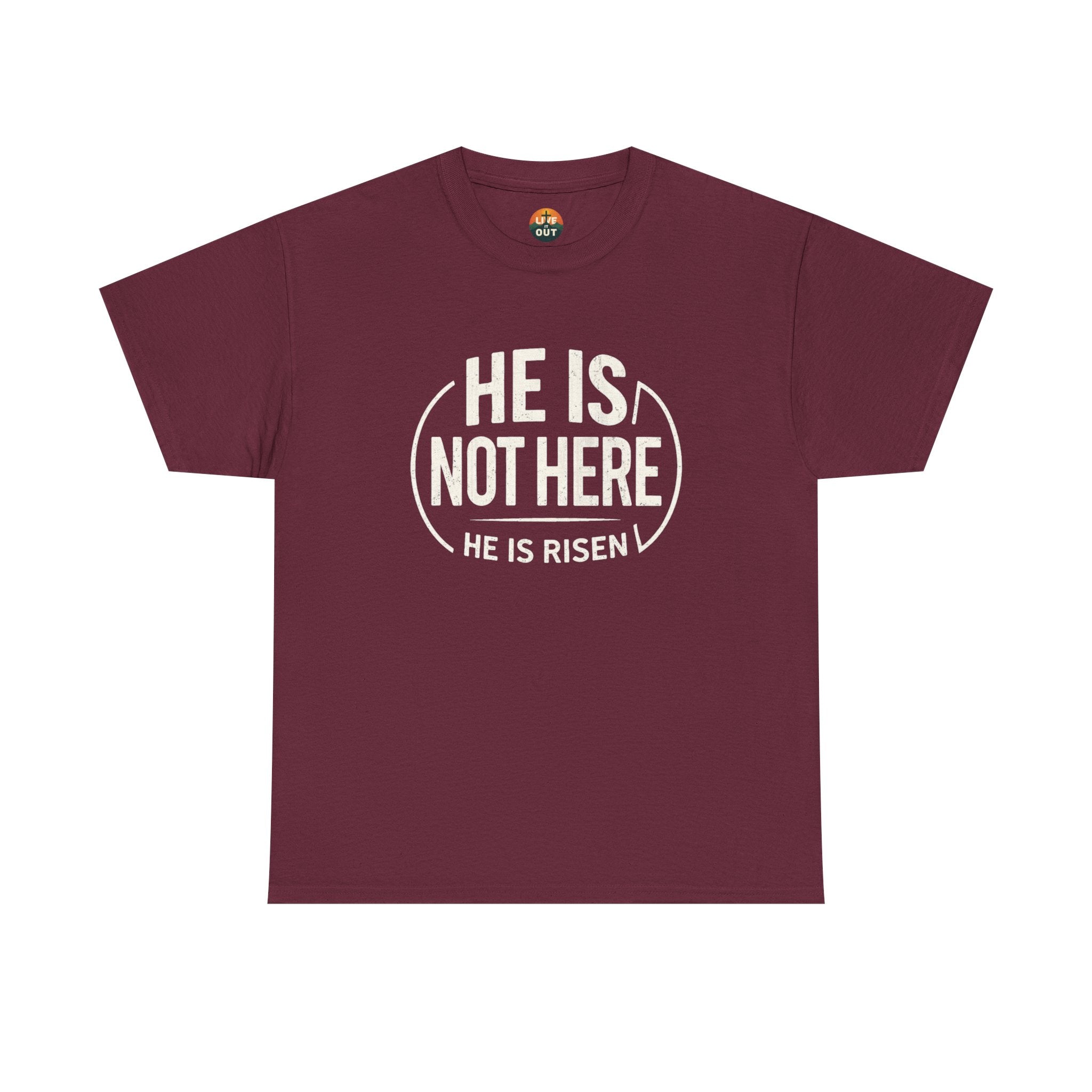 He Is Not Here T-Shirt — Christian Faith Easter Tee