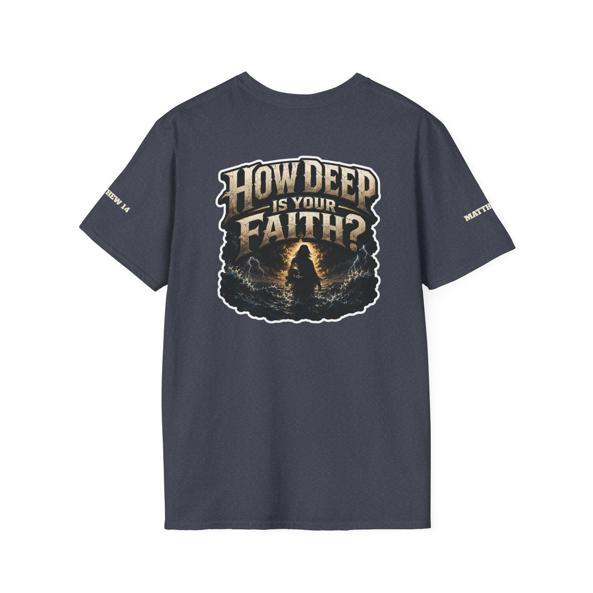 Christian Workout Shirt – Courage | Matthew 14 Oversized Lightweight Tee