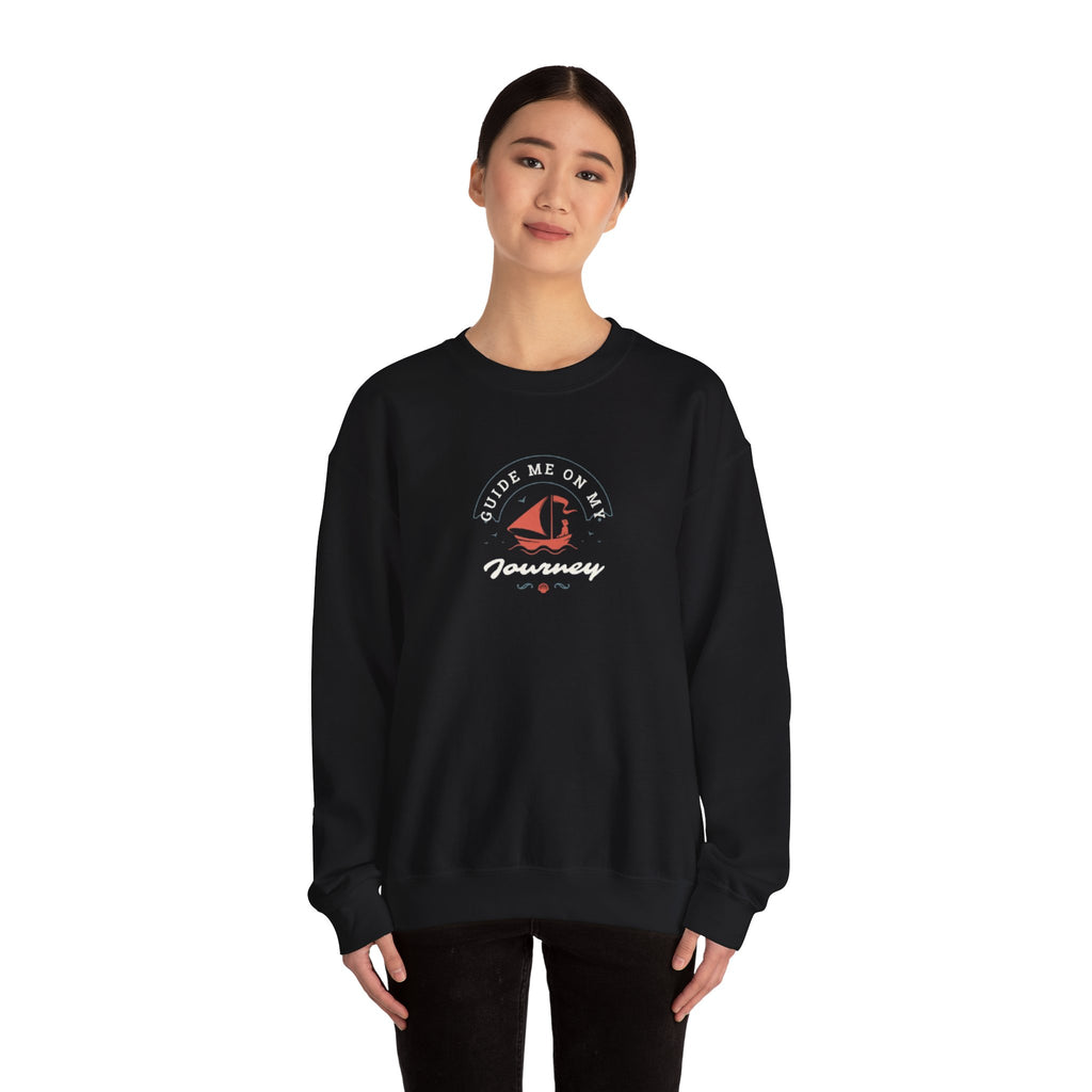 "Guide Me On My Journey" Sailboat Graphic Sweatshirt