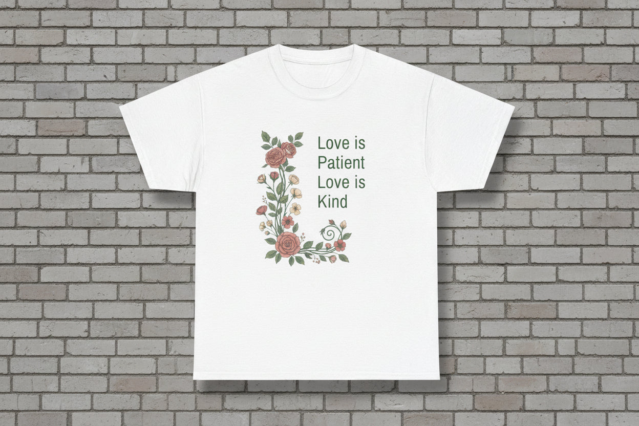 Love Is Patient Love Is Kind Floral Tee