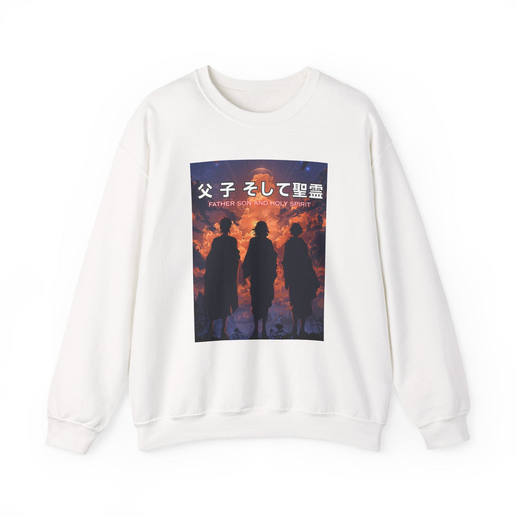 "Father, Son, and Holy Spirit" Japanese Anime Silohuette Sweatshirt