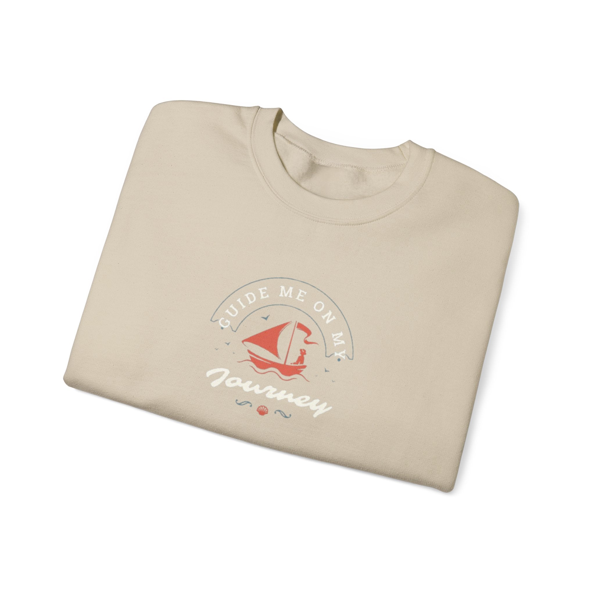 "Guide Me On My Journey" Sailboat Graphic Sweatshirt