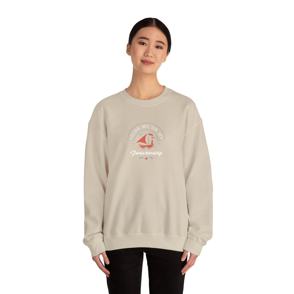 "Guide Me On My Journey" Sailboat Graphic Sweatshirt