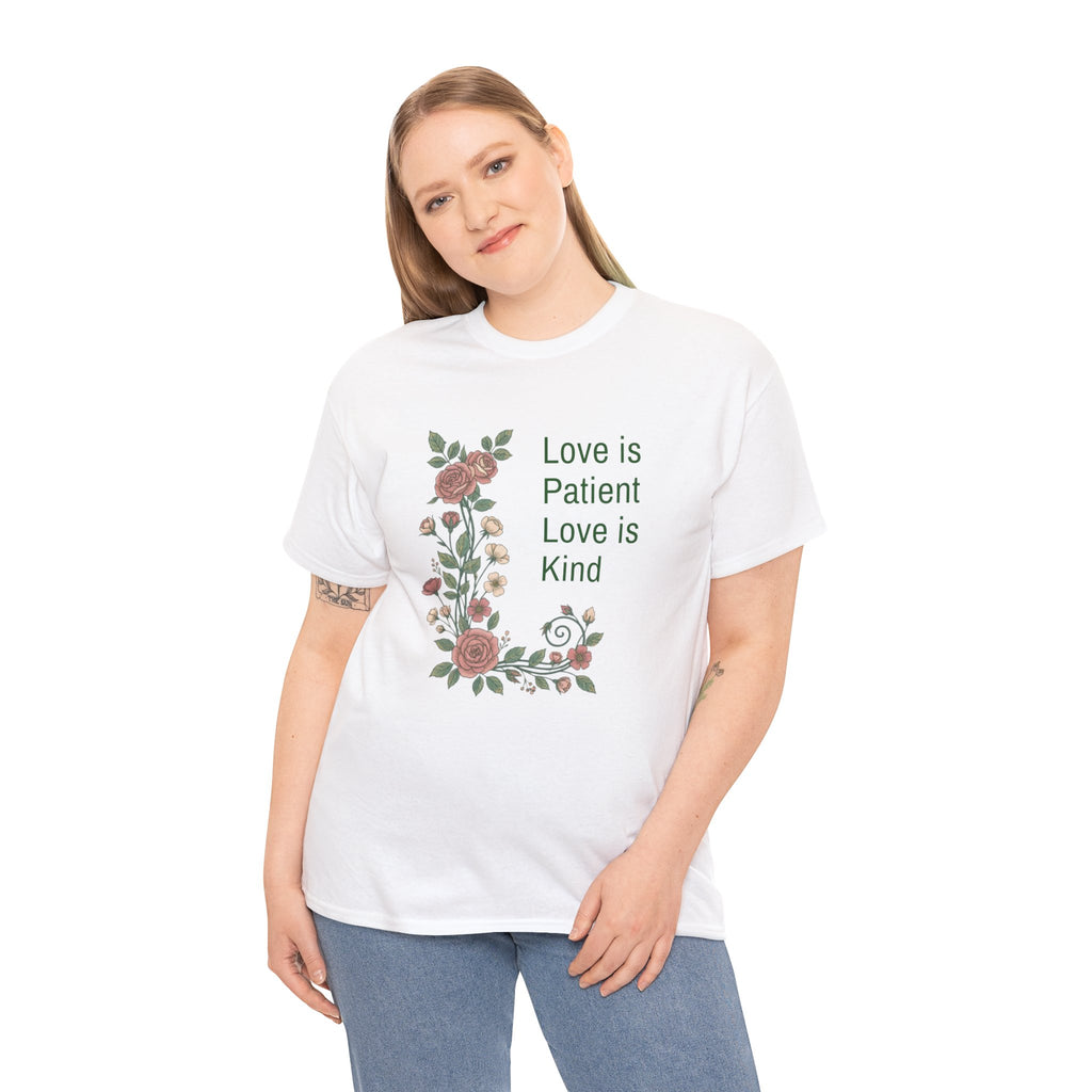 Love Is Patient Love Is Kind Floral Tee