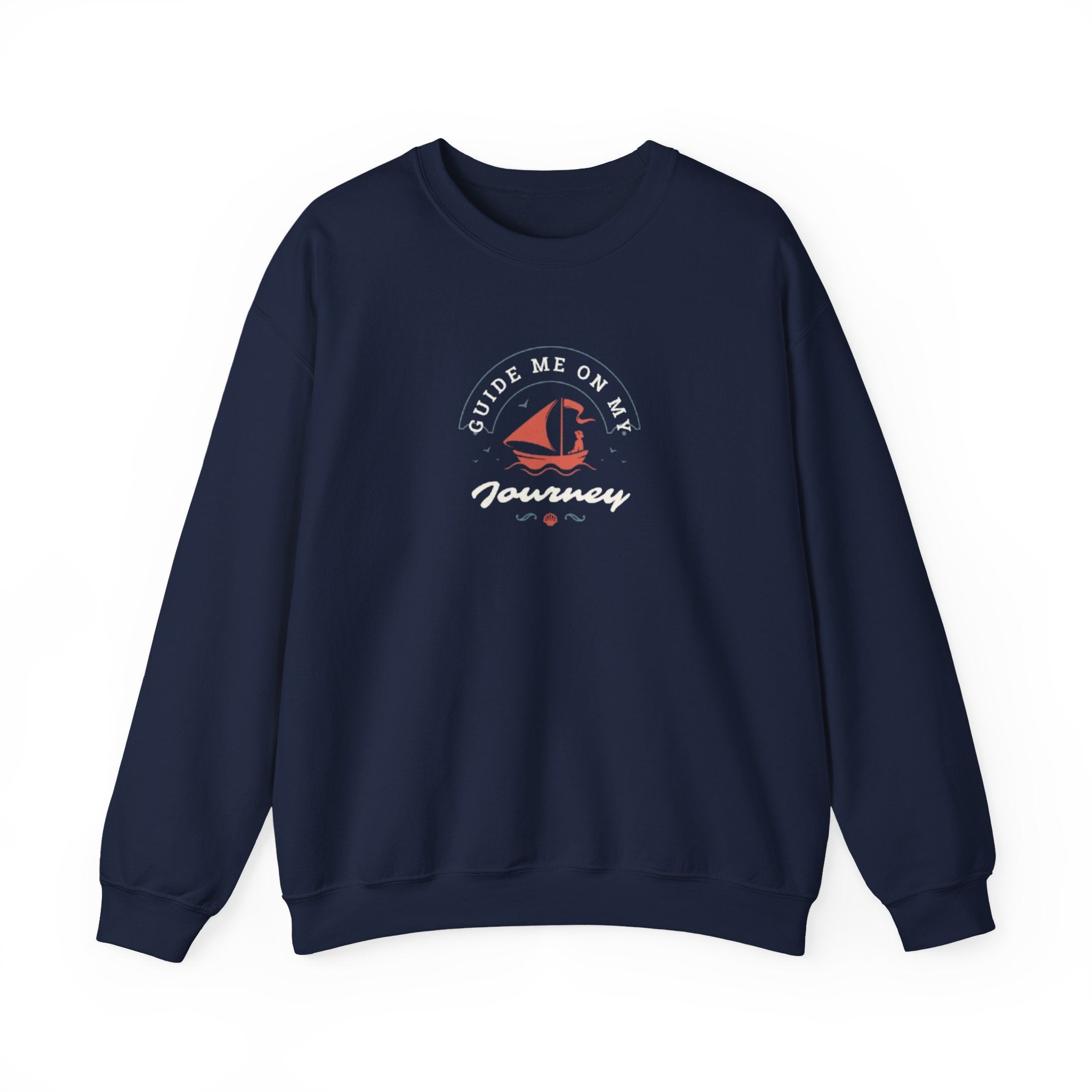 "Guide Me On My Journey" Sailboat Graphic Sweatshirt