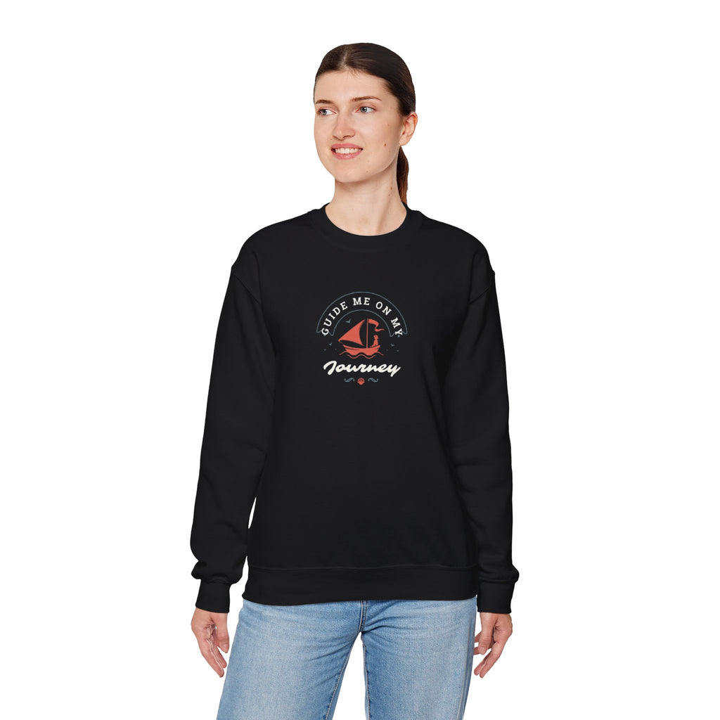 "Guide Me On My Journey" Sailboat Graphic Sweatshirt
