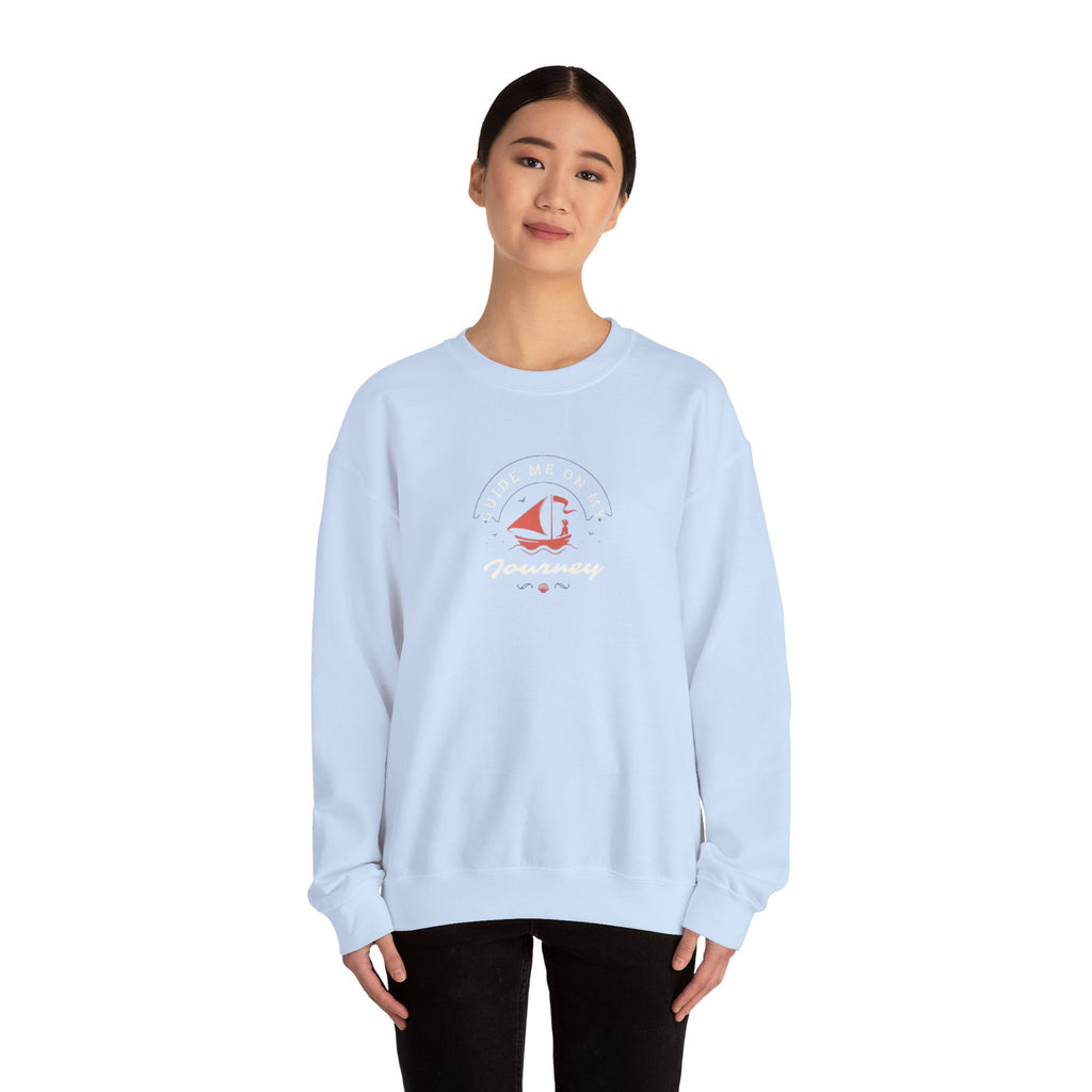 "Guide Me On My Journey" Sailboat Graphic Sweatshirt
