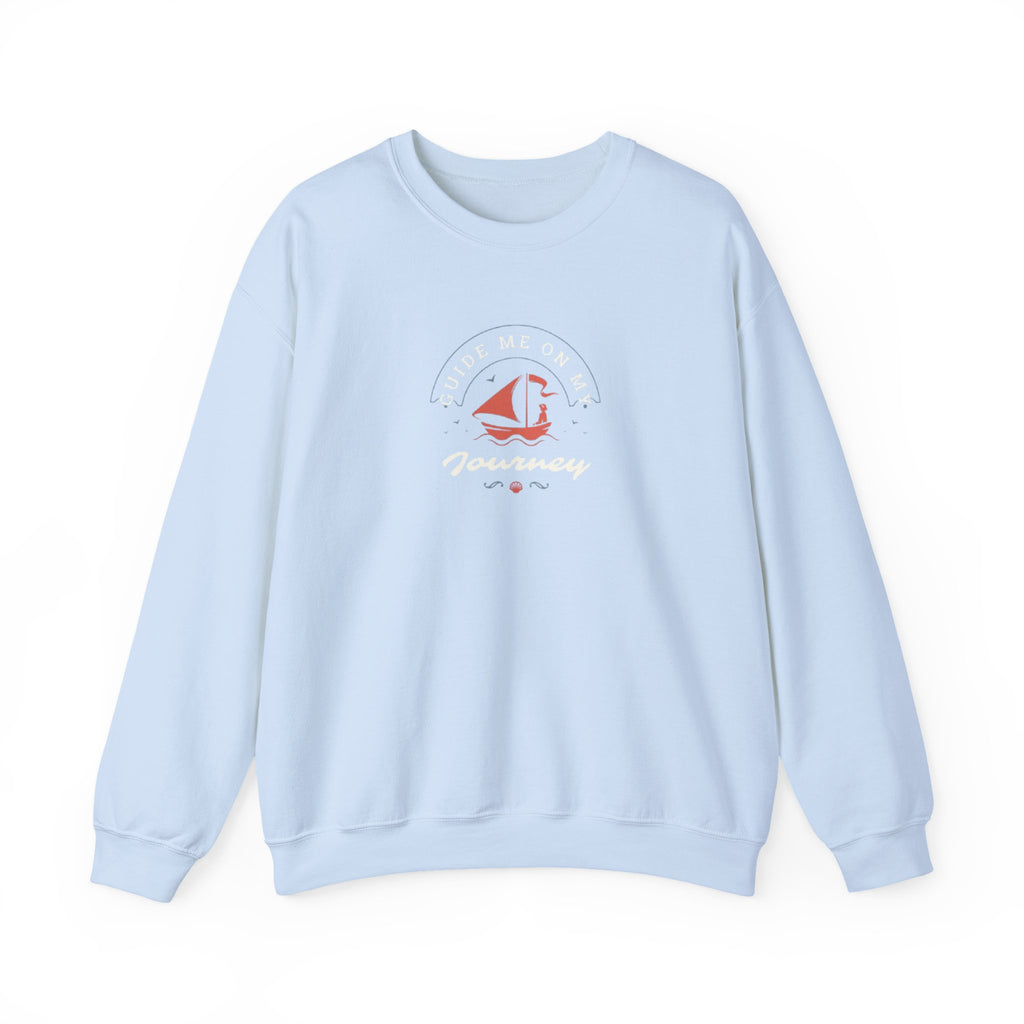 "Guide Me On My Journey" Sailboat Graphic Sweatshirt