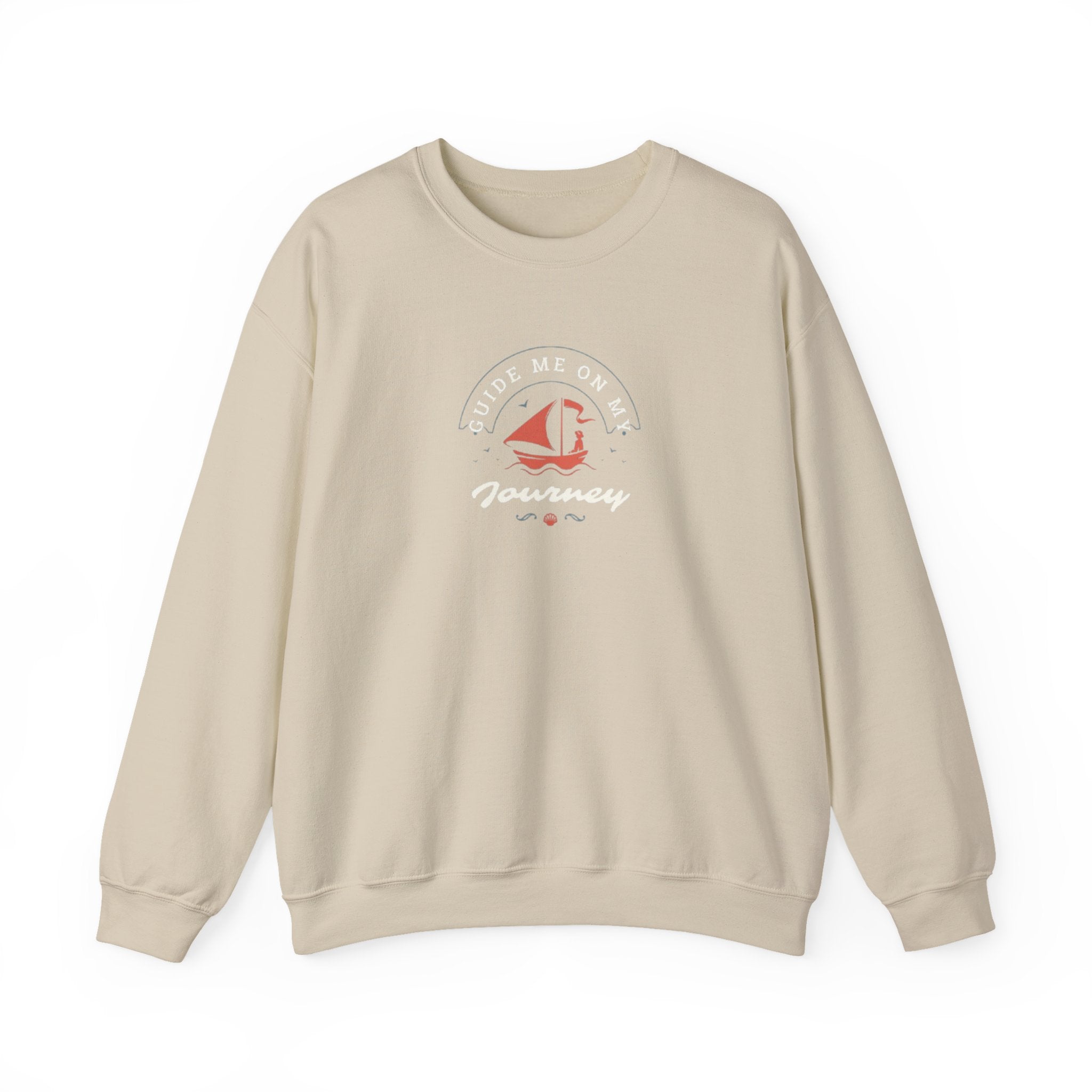 "Guide Me On My Journey" Sailboat Graphic Sweatshirt