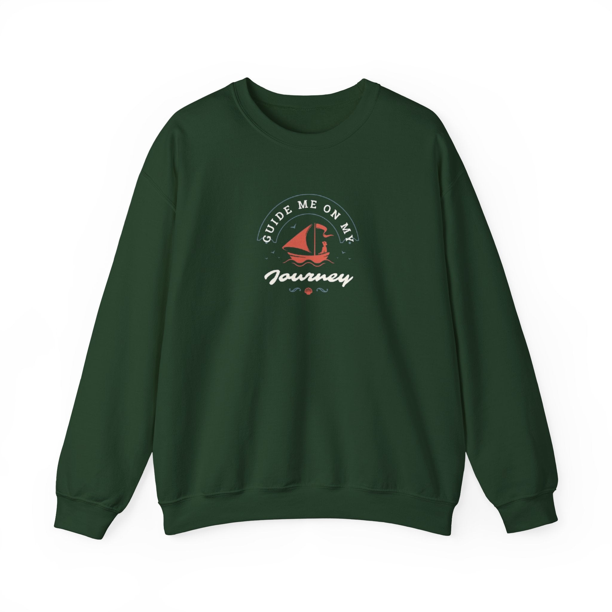 "Guide Me On My Journey" Sailboat Graphic Sweatshirt
