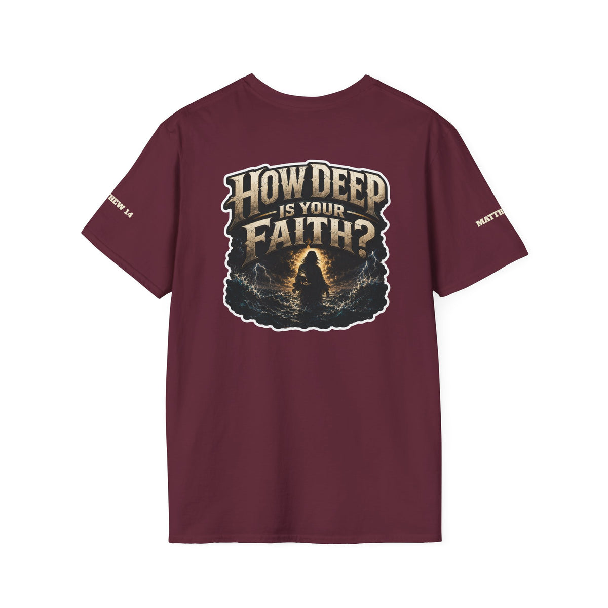 Christian Workout Shirt – Courage | Matthew 14 Oversized Lightweight Tee