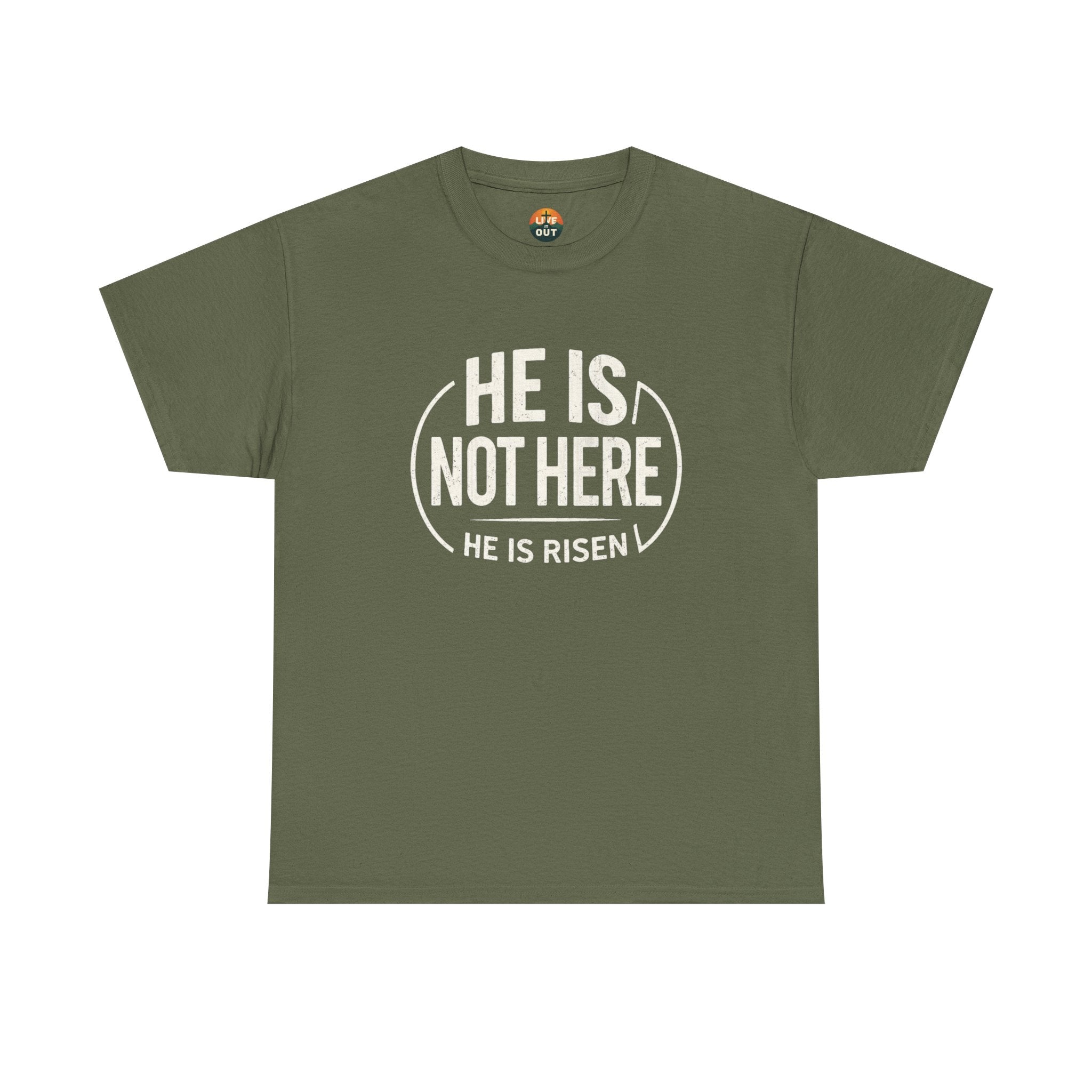 He Is Not Here T-Shirt — Christian Faith Easter Tee