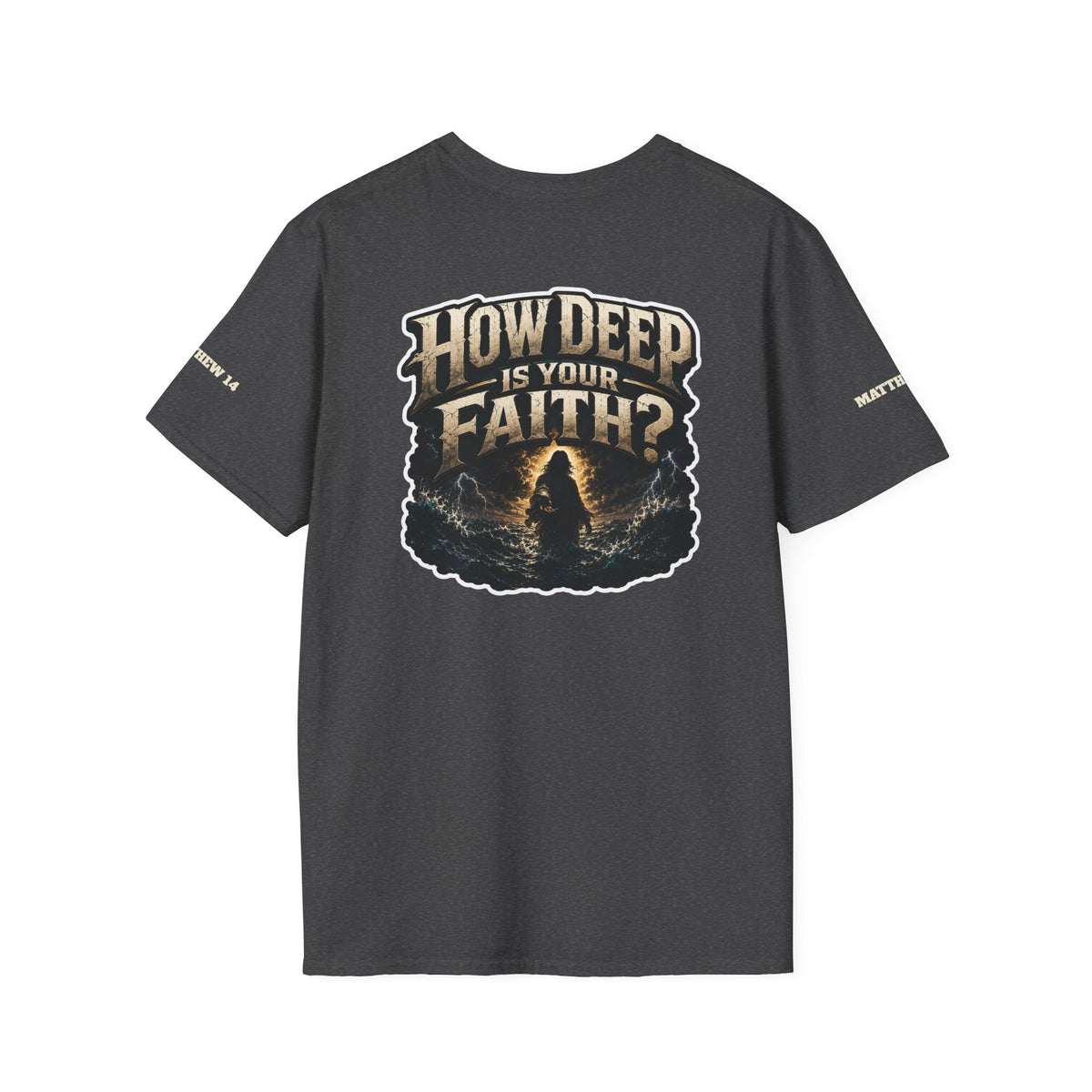 Christian Workout Shirt – Courage | Matthew 14 Oversized Lightweight Tee