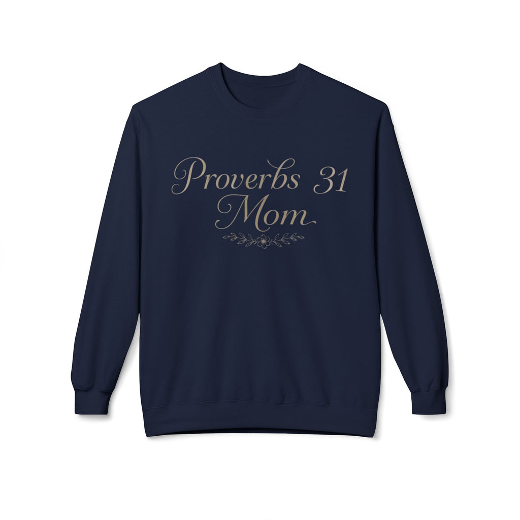 Proverbs 31 Mom Crewneck Sweatshirt – Faith-Based Mother's Day Gift