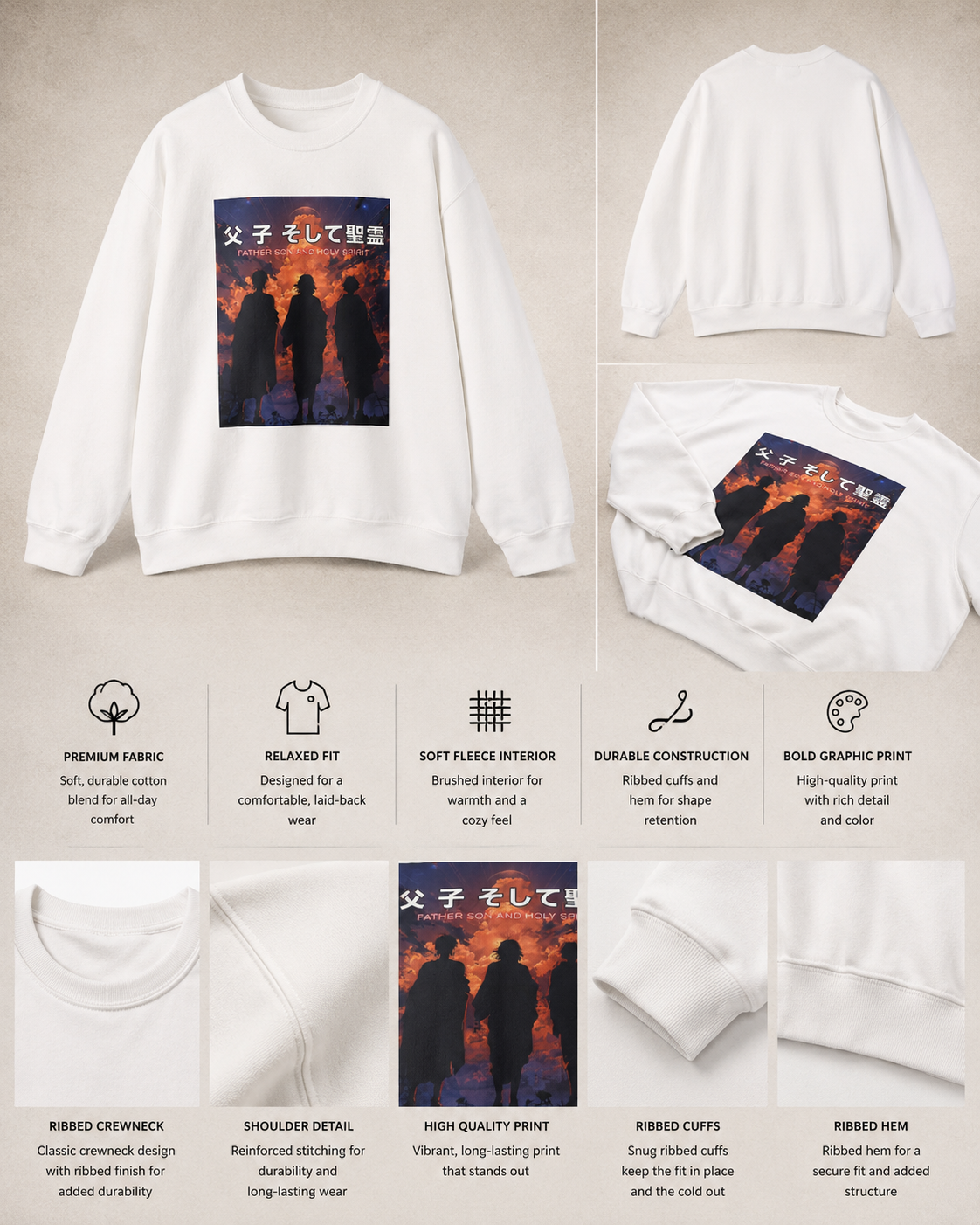 Trinity| Anime Crewneck