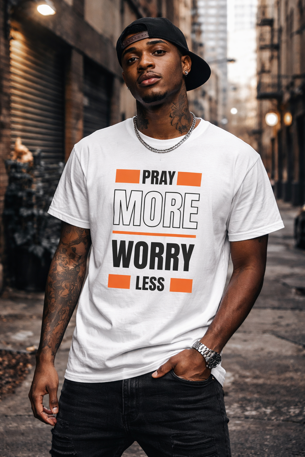 Pray More Worry Less Tee
