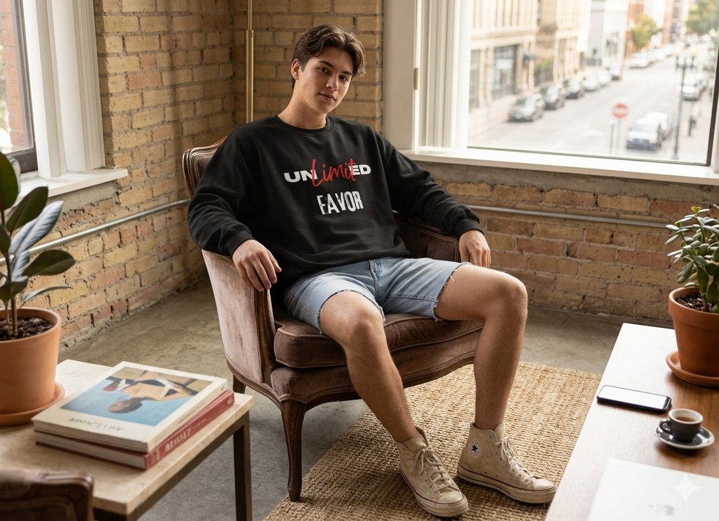 "Unlimited Favor" Graphic Sweatshirt