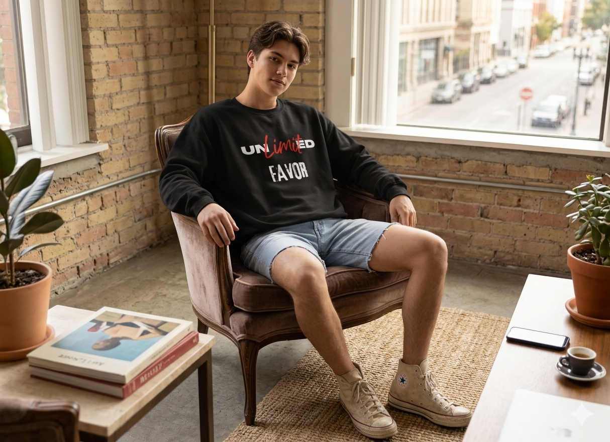 "Unlimited Favor" Graphic Sweatshirt