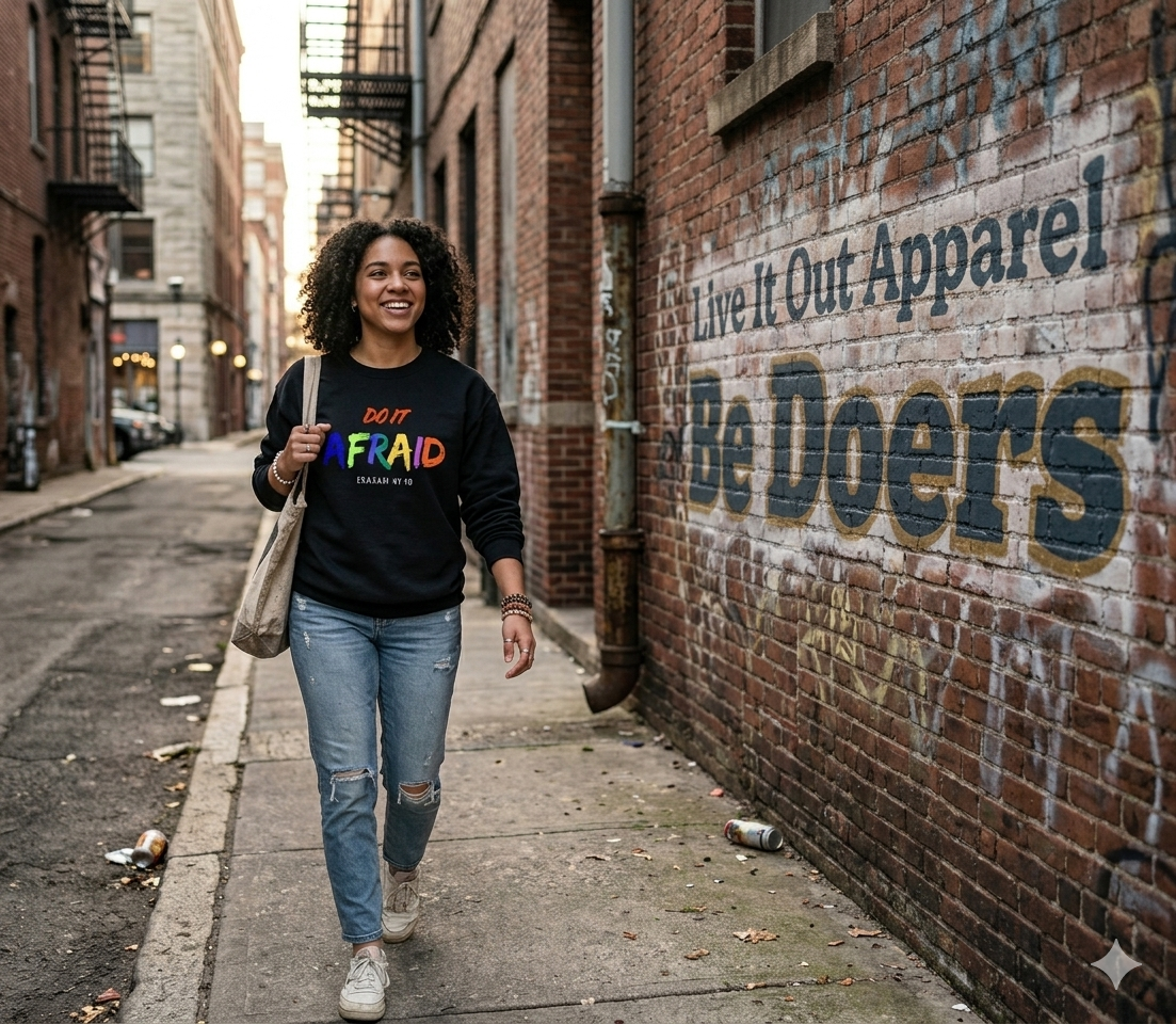 Do It Afraid | Isaiah 41:10 Sweatshirt