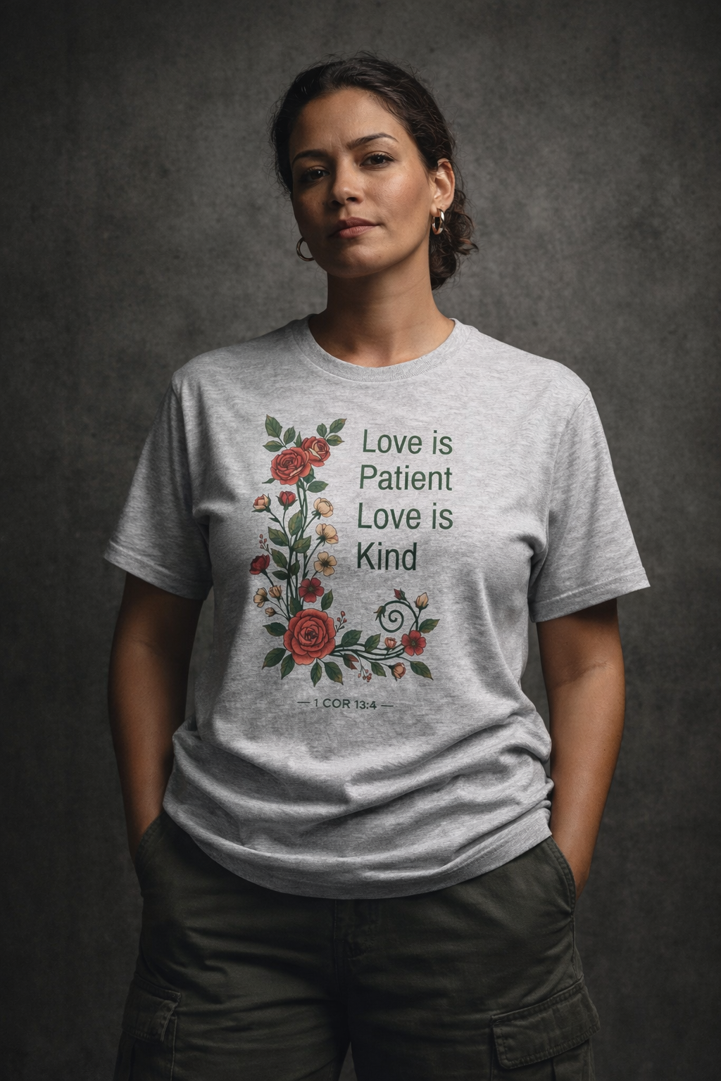 Love Is Patient Love Is Kind Floral Tee