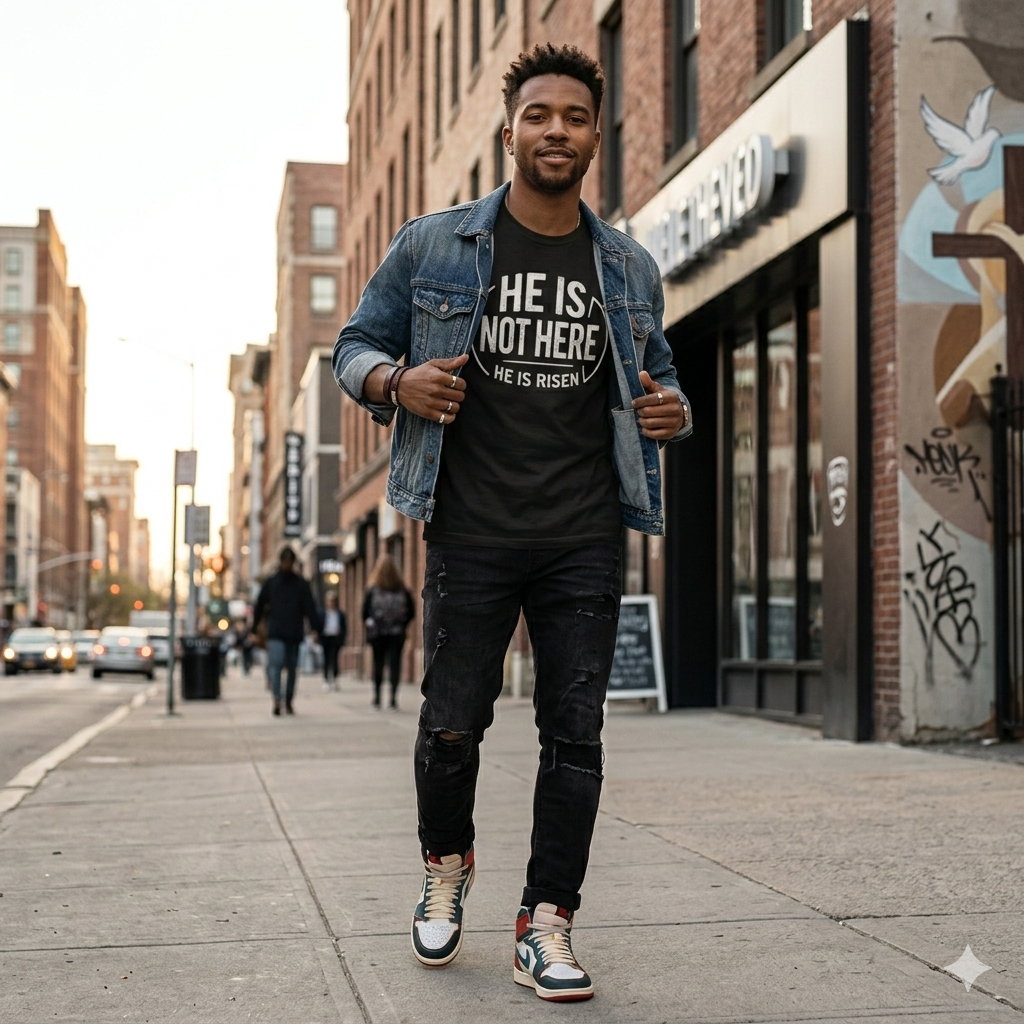 He Is Not Here T-Shirt — Christian Faith Easter Tee